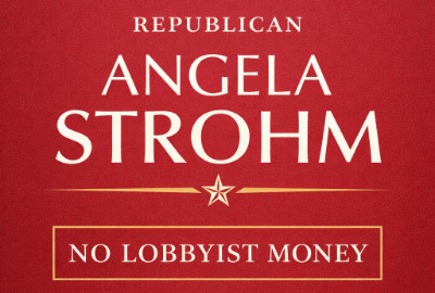 Angela Strohm campaign sign